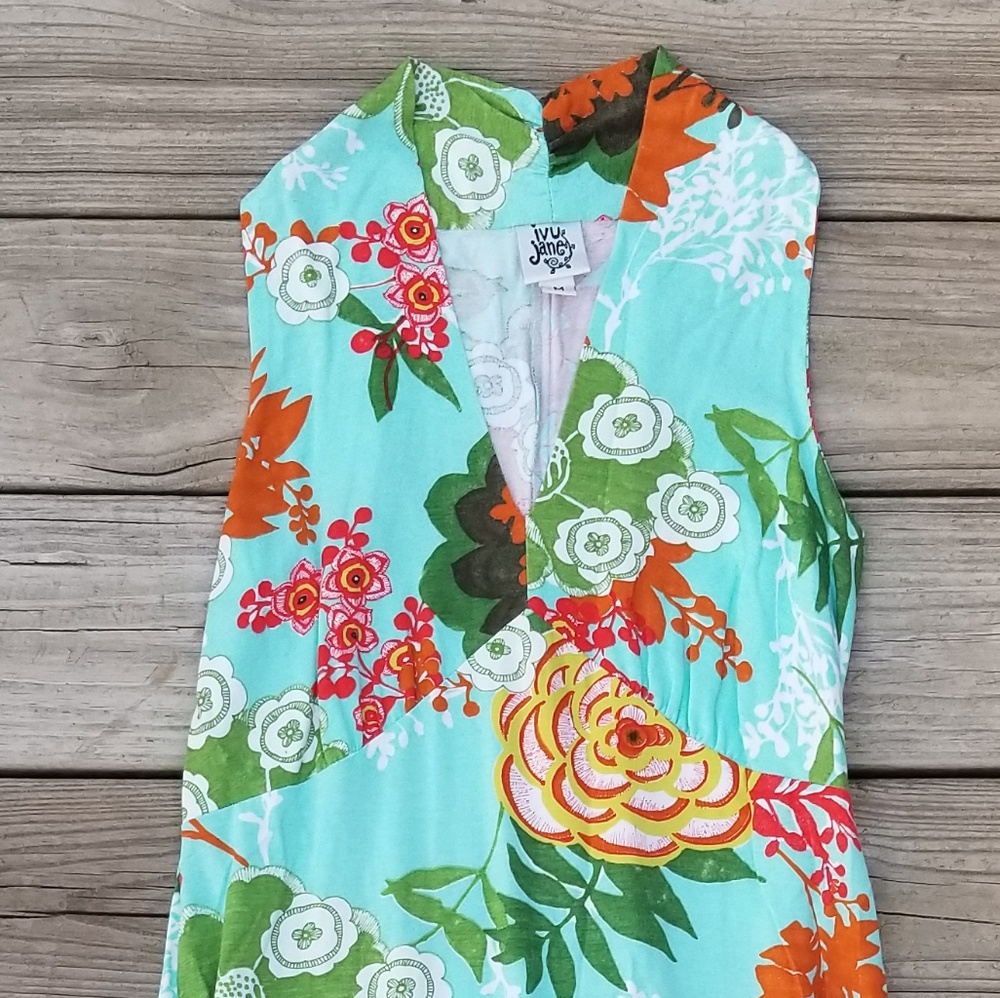 Ivy Jane Sleeveless Floral Dress Size Medium